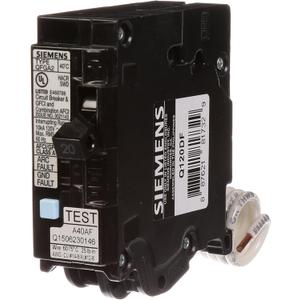 SIEMENS Q120DF 20-Amp Afci/Gfci Dual Function Circuit Breaker, Plug-in Load Center Style