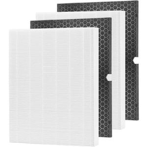 Replacement 116130 Filter H for Winix 5500-2, 2 Filter & 2 Activated Carbon Filter Combo Pack Compare to Part # 116130
