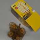 TimelessGlow 12 Pack Dimmable B11 LED Candelabra Bulb 3W 25W Equivalent Warm Amber 2000K E12 Base CRI80 Amber Glass Spiral Filament ETL FCC Certified Flicker Free Decorative Lighting