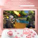 Matbip Wireless Pro Controller for Switch/Switch 2/Switch Lite/Switch OLED, wireless controller for switch with 2 back buttons, 3-level TURBO adjustable (Pink)