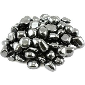 1lb Bulk Tumbled Hematite Stones from Brazil - Small 1/4"-1/2" Polished Natural Crystals for Reiki Crystal Healing