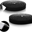 1 Pcs Metal Roofing Universal Vented Ridge Closure Strips 2 W x 15' l (30'l Total) Roof Panel Closure Self Adhesive Felt Tape Waterproof Windproof Seal for Metal Panels Insulation Weather Barrier