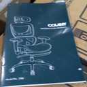 COLAMY Ergonomic Mesh Office Chair with Footrest, Executive High Back Computer Desk Chair with Wide Headrest and Adjustable 3D Arms, Fixed Tilt Lock and Lumbar Support (Black)