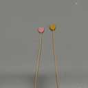 Yungyan 300 Pcs Valentine's Heart Toothpicks Bulk 4.7'' Long Bamboo Cocktail Picks Fruit Sticks Red Pink Gold Appetizers Food Picks for Valentines Wedding Birthday Party Decoration