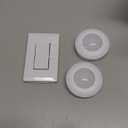 Energizer LED Ceiling Light Fixture, Battery Operated, Wireless Wall Switch Remote, 200 Lumens, Ceiling Light No Electricity, Perfect for Closets, Laundry Room, Garage, and More, 47485-T2