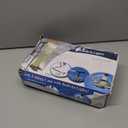 Folding Cane with Led Light, Adjustable Canes for Men and Women, Walking Stick for Elderly with Cushion Handle and Pivoting Quad Base for Hiking Mountain Climbing Backpacker (Blue)