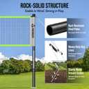 Badminton Set for Backyard, Outdoor Badminton Net with Anti-Sag Design, 4 Professional Badminton Rackets, 4 Shuttlecocks and Carry Bag for Lawn or Beach