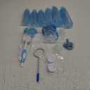 Dr. Brown's Natural Flow Anti-Colic Options+ Special Edition Blue Baby Bottle Gift Set with Soft Sippy Spout Transition Cup, Flexees Teether, Bottle Cleaning Brush and Travel Caps (1 Count (Pack of 1))