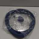 Microwave Splatter Cover Glass Guard Lid with Collapsible Silicone for Food Pot Plate Cover 9.8 inch Dark Blue
