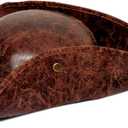 COLLECT PRESENT Distressed Faux Leather Pirate Tricorn Hat for Adults - Vintage Style Pirate Tricorn Hat for Men & Women (Brown)