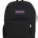 JanSport Cross Town Backpack 17" x 12.5" x 6" - Simple Bag for Everyone with 1 Main Compartment, Front Utility Pocket - Premium Class Accessories - Black