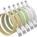 Pack of 2, iPhone Charger Cord, [Apple MFi Certified] Lightning Cable, 6Pack (3/3/6/6/6/10 FT) Nylon Braided USB Charging Cable for iPhone 14/13/12/11 Pro Max/XS MAX/XR/XS/X/8/7/6s Plus, iPad