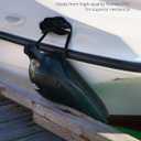 KEMIMOTO Boat Fenders Boat Bumpers for 15-35ft Boat, 4 Pack Inflatable Boat Fenders Bumpers with 4 Ropes, Boat Bumpers for Docking, Fit for Pontoon Boat Bass Boat and Jon Boat, 8.5*27"