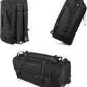 CONTAIL 86L Wheeled Duffel Bag, Soft Shell with Adjustable Web Handles, Carry On Size 29.5x14.2x12.6in, Foldable with Dual Wheels & Shoe Compartment