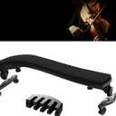SUEWIO Violin Shoulder Rest for 1/2 Size, Adjustable Violin Shoulder Rest for Kids Beginners with Comfortable Foam Pad & Height Adjustable Feet