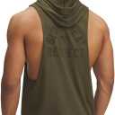Under Armour Men's Project Rock Payoff Sleeveless Hoodie (Green, S)