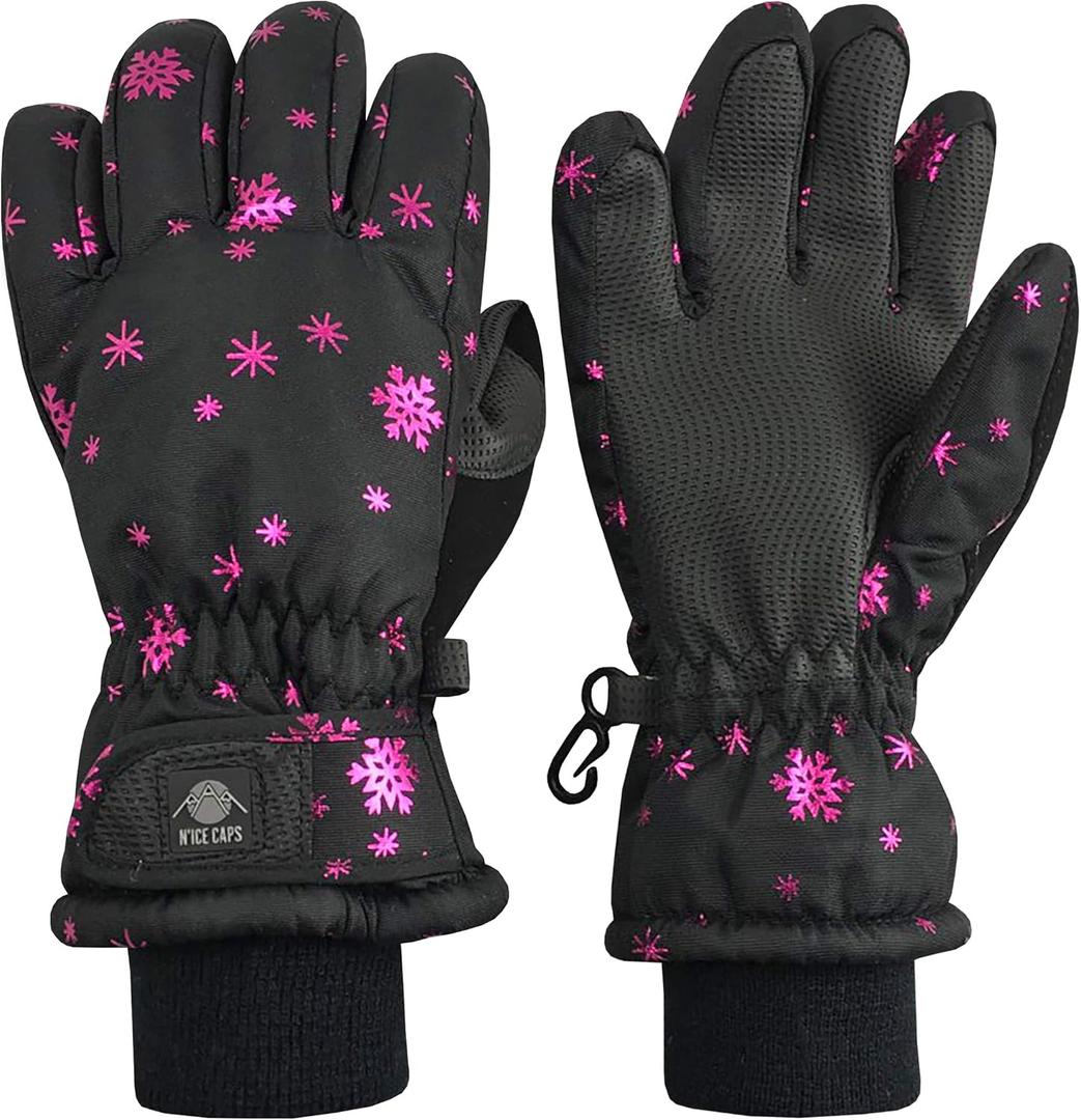 N'Ice Caps Kids Waterproof Winter Thinsulate Warm Gloves (9-10 Years)