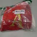 Personalized Christmas Stockings with Initials, 20 Inches Large Red Monogram Velvet Christmas Stocking with Super Soft Plush Cuff for Family Holiday Party Gifts, Xmas Tree and Fireplace Decor(A)