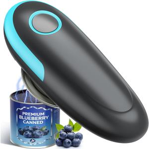 Electric Can Opener, One Touch Automatic Can Opener, Smooth Edge Food Safe Handheld Can Openers Electric for Kitchen, Kitchen Gadgets Battery Operated Can Opener