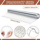 54 Inch x 3 ft Clear Vinyl Roll Sheet 40 Gauge Clear Plastic Roll Marine Vinyls Crystal Transparent Vinyl Sheeting for Window Boats Table Covering Greenhouse DIY Crafts Making Protective Film