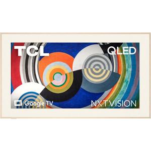TCL 65 Inch Class NXTVISION Series Picture Frame Canvas Art TV | 65A300W, 2024 Model | QLED 4K HDR Smart Google TV | 120HZ Dolby Atmos Audio | Voice Remote Alexa Google Apple Streaming Television