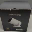 Mini Portable Projector 4K WiFi 6 BT 5.2 Upgraded Portable Projector Full HD Supported for Phone /PC /TV /HDMI /PS5 /Laptop Auto Keystone Home Theater 180 Rotation [Built-in App] White