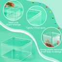 Blulu 8 Pcs Clear Acrylic Box with Lid Plastic Jewelry Mini Storage Box Mini Cube Containers for Candy and Tiny Jewelry Easter Party Favor(3.94 x 3.94 x 2.36 Inch,Classic Style)