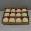 3.15inch Velvet Christmas Ornaments for Xmas Tree, 12 pcs Flocked Christmas Balls Set Assortment for Holiday Decor (Beige)