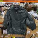 Leather Jacket Women Faux Oversized Motorcycle Bomber Coats 2025 Fall Fashion Outfits Winter Clothes Color: Green, Size L 