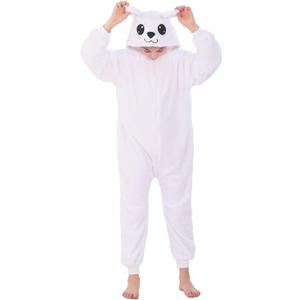 Animal Onesie Costumes for Kids Adults Cosplay Halloween for Boys Girls Womens Warm Plush One Piece (S(for height=4'6"-4'10"), Polar Bear)