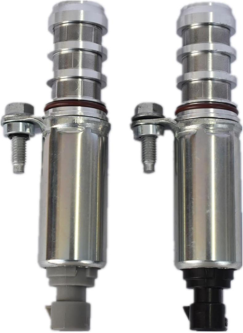 1Pair VVT Intake & Exhaust Camshaft Position Actuator Solenoid Valve Kit Compatible with Equinox Malibu Cobalt HHR Terrain Saturn Replaces# 12655421 12655420