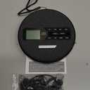 CD Player Portable, Rechargeable Portable CD Player with Dual Speakers and Anti Skip,CD,USB,AUX,LCD Display,Backlit Button,5 EQ,A-B Repeat,10 Speeds for Home Car Fabric, Black