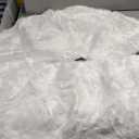 35 Inch Rabbit Fur Christmas Tree Skirt White Plush Skirt for Merry Christmas Party Christmas Tree Decoration