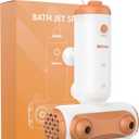 Bath Jets for Tub,Portable Jet Spa for Bathtub with Dual Hydro Jets for Tub Creates Soothing Bubbles, Bath Jet Spa for Relax Spa Bath at Home Use for Women, Yellow (Corded)