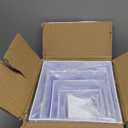 6 Pcs Buffet Risers with Mini Sign and Maker, Food Risers Display Stands for Buffet Table Party Catering Dessert Jewelry Collectibles, Nesting Cube Boxes with Hollow Bottoms (8",7",6",5",4",3")