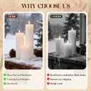 36 Pack White Pillar Candles Bulk Set, 2x3 2x4 2x6 Inch - 12 Each Size, Dripless Smokeless Clean Burning for Wedding Centerpieces, Home Decor, Church, Romantic Ambiance