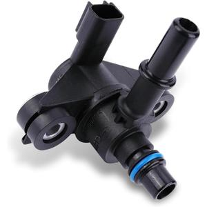 Vapor Canister Valve  Vapor Emission Purification One-way Control Purge Valve with Rubber Ring, Standard Replacement 9U5Z9C915AB AU5Z-9C915-B 9U5Z-9C915-A, Compatible with Ford (Black)