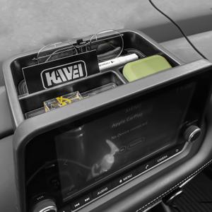 Center Console Dash Storage Tray Compatible with 2021-2025 Nissan Rogue S/SV/Rock Creek Interior Accessories Dashboard Organizer Insert Holder Storage Box Behind Screen (ONLY for 8 Inch), Black