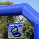 OZIS Inflatable Arch Blue 20ft, Inflatable Archway Built in 150W Blower, Inflatable Start Finish Arch for Party,5K Race,Outdoor Advertising Commerce,School Sport