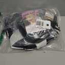 DIYLN 7pcs Girls Halloween Costume Kids Black Dress with Wig Necklace Socks Accessories (150 (11-12 Years), Black Style 1)