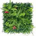 Artificial Grass Wall Backdrop Panels: 20X20 in 12P UV-Anti Greenery Boxwood Panels for Indoor Outdoor Green Plant Wall Decor & Ivy Fence Covering Privacy