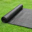 Heavy Duty Weed Barrier Landscape Fabric Roll 3FT x 100FT, Non Woven Ground Cover Weed Control Fabric for Garden Beds, Landscaping, Yard, Durable Weed Blocker Fabric