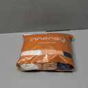 INNERSY Women's High Waisted Underwear Cotton Panties Regular & Plus Size 5-Pack (X-Large, Black-beige-white)