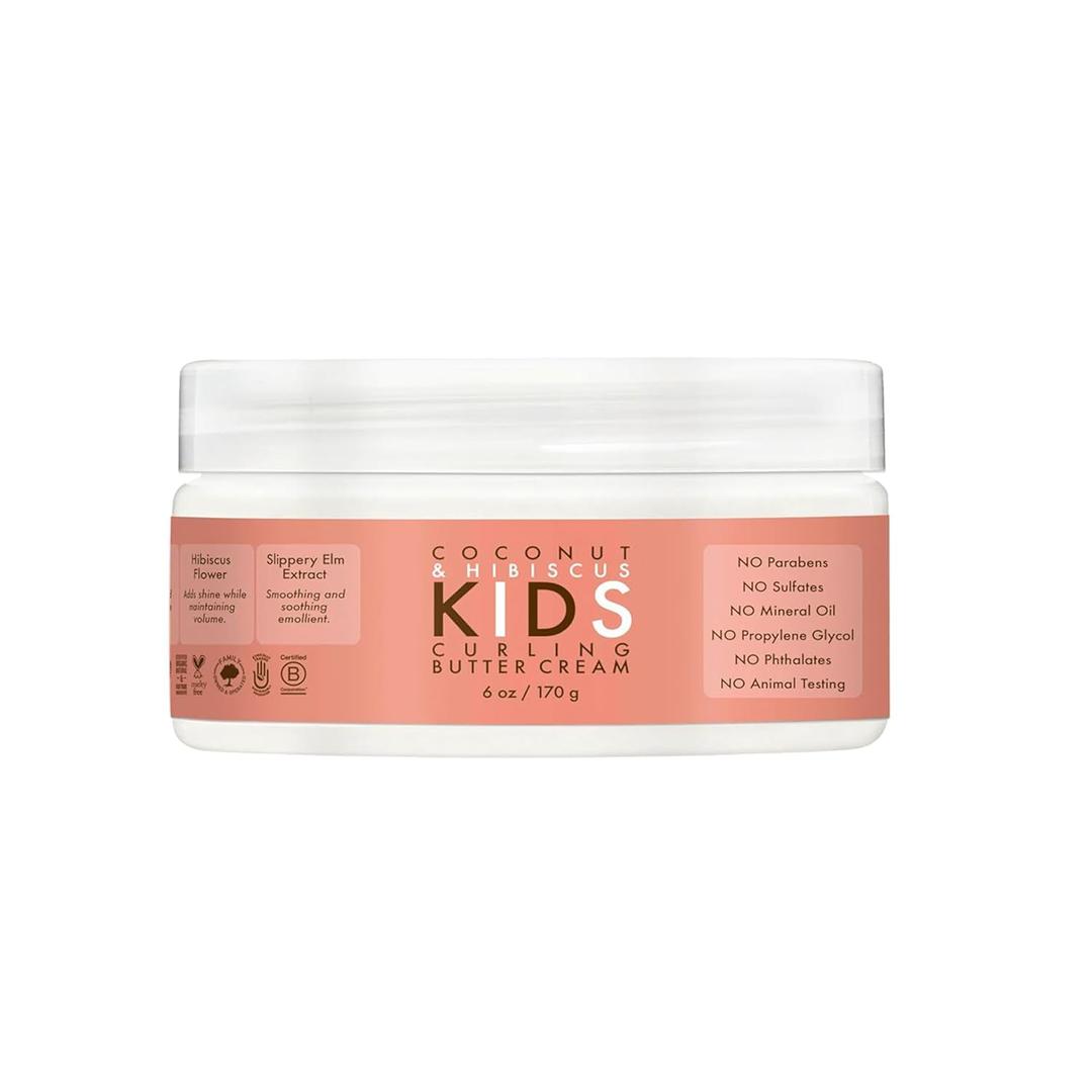 SheaMoisture Kids Curl Cream for Curl Definition, Coconut & Hibiscus Styling Cream to Moisturize & Detangle, 6 oz
