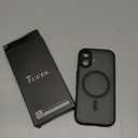 TOCOL for iPhone 17 Case, Compatible with Magsafe, Full Camera Protection, Built-in Magnetic Ring, Drop Protection, Translucent Matte Phone Case for iPhone 17 6.3 inch (Black)