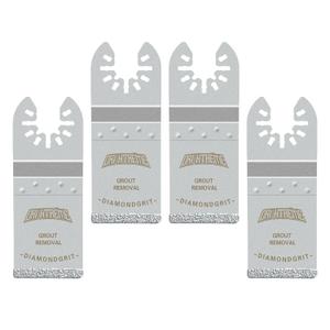 Diamond Oscillating Blade, Flush Cutting Oscillating Multi Tool Saw Blades for Grout Removal, Cleaning Mortar, 4-Pack