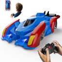 Remote Control Wall Climbing Car, RC Stunt Car with Rechargeable Indoor Wall Toys, Kids Toys for Boys & Girls Ages 3 and up (Red&Blue)