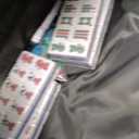 TIASUSAN American Mahjong Tile Set, 166 Blue Tiles, Bag and Mahjong Accessories, 4 All-in-One Rack/Pushers, Mahjong Set Complete