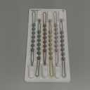 Baby Pacifier Clip, 6 Pack Silicone Pacifier Holder with One Piece Design for Baby Boy and Girl, BPA Free Soft Flexible Paci Binky Clips (Grey)