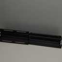 Adjustable Shelf Kit for Bookcases, 2-Set of Extra Adjustable Shelves, Replacement & Expansion Shelving for Metal Bookcase (Black-2)